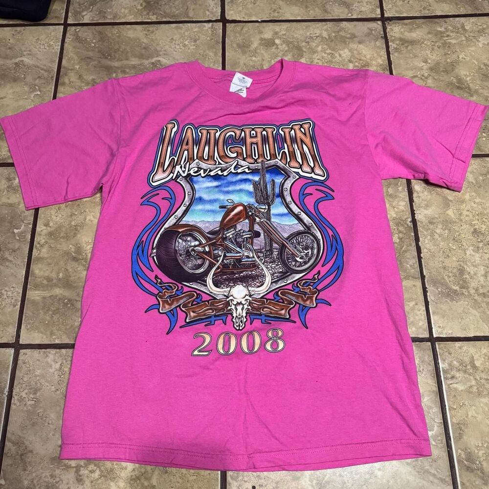 Anvil Women's Pink and Purple T-shirt